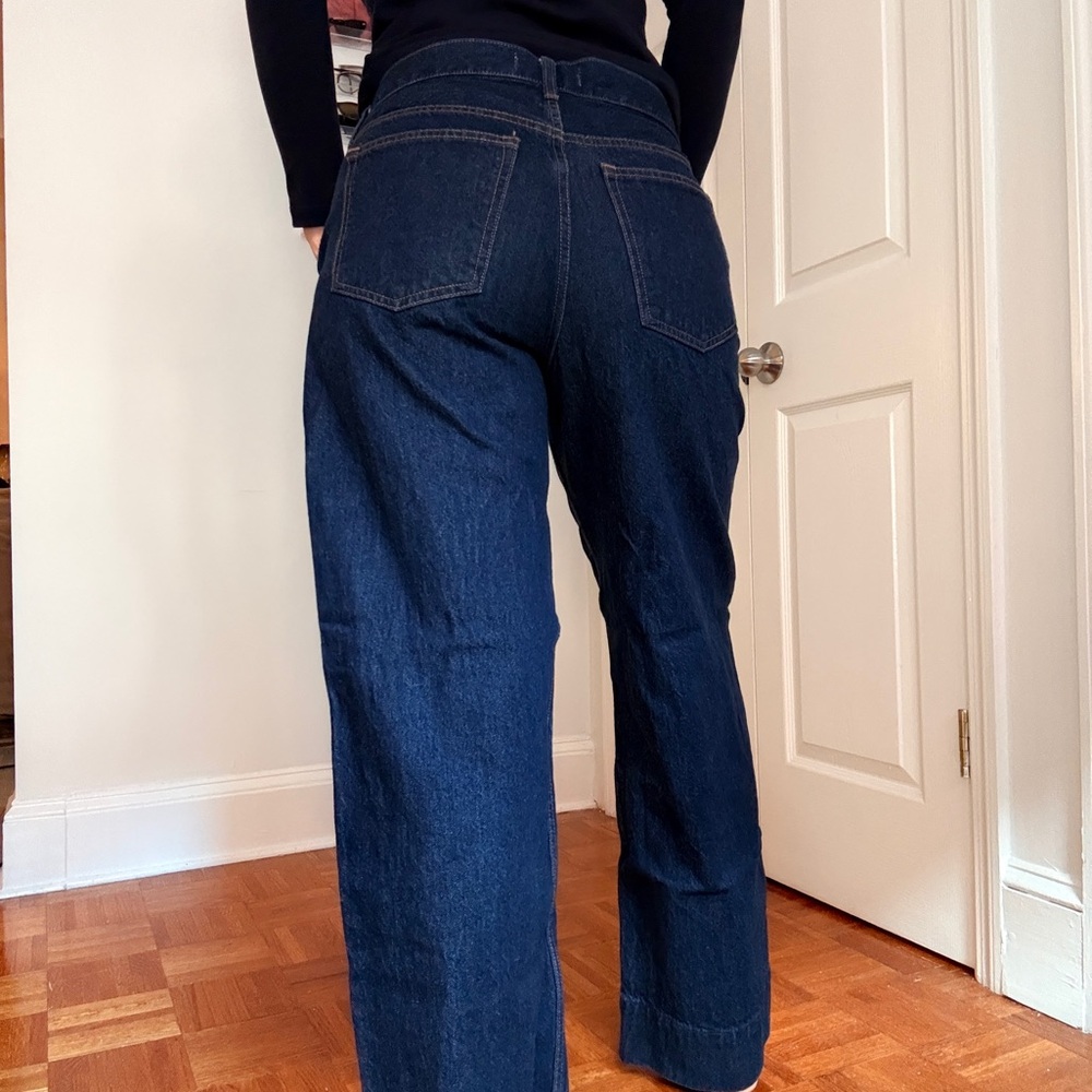 Abercrombie & Fitch Dark Blue Trouser Jeans - Picture 4 of 6